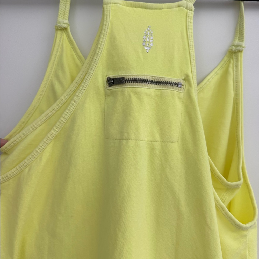 Free people Neon Yellow Dress/romper small - Picture 3 of 5